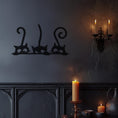 Load image into Gallery viewer, Squint Cat Design Halloween Theme Metal Wall Art
