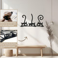 Load image into Gallery viewer, Squint Cat Design Halloween Theme Metal Wall Art
