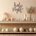 Load image into Gallery viewer, Holy Night Printed Metal Wall Decor, Christmas Themed Artwork
