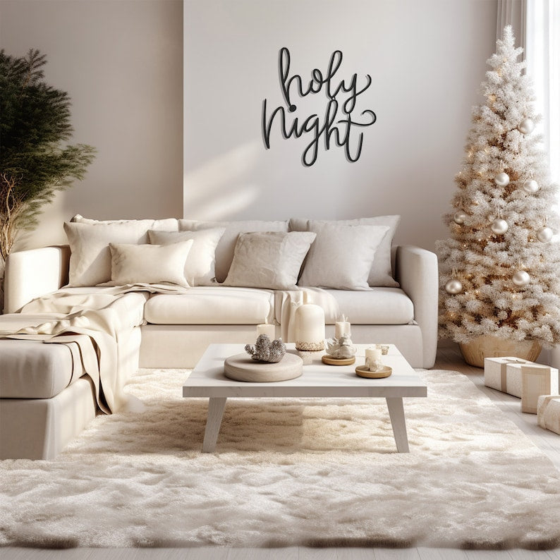 Holy Night Printed Wall, Wall Decor, Metal Wall art