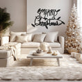 Load image into Gallery viewer, Merry Christmas Printed Wall, Wall Decor, Metal Wall art
