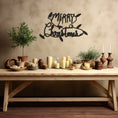 Load image into Gallery viewer, Merry Christmas Printed Metal Wall Art,Festive Holiday Themed Decor
