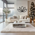 Load image into Gallery viewer, Lotus Flower Printed Metal Wall Decor, Elegant Flower Design Wall Hangings
