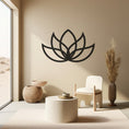 Load image into Gallery viewer, Lotus Flower Printed Metal Wall Decor, Elegant Flower Design Wall Hangings
