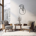 Load image into Gallery viewer, Metal Wall Art, Snowman Themed Metal Sign
