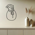 Load image into Gallery viewer, Metal Wall Art, Snowman Themed Metal Sign
