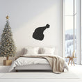 Load image into Gallery viewer, Santa Hat Metal Wall Art for Festive Home Decor, Holiday Entryway
