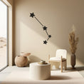 Load image into Gallery viewer, Star Patterned Metal Wall Decor, Unique Comet Design Artwork
