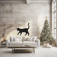 Load image into Gallery viewer, Feline Silhouette Metal Wall Art for Living Room, Office - Chic Indoor Decor
