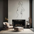 Load image into Gallery viewer, Abstract Pregnant Woman Wall, Wall Decor, Metal Wall art
