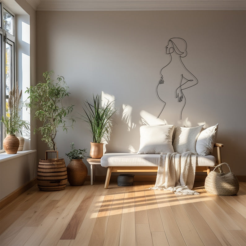 Abstract Pregnant Woman Wall Decor