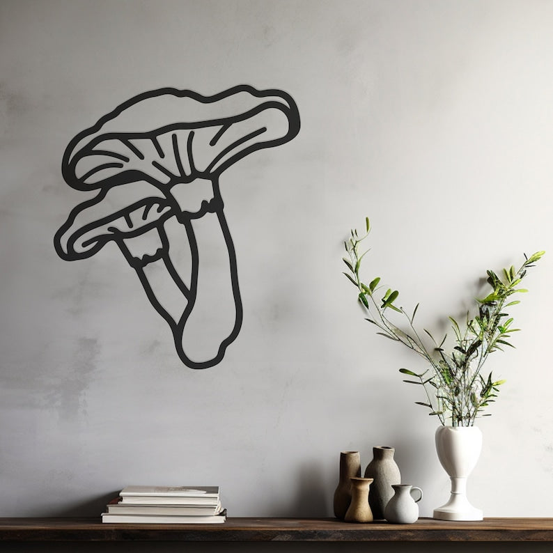 Unique Mushroom Wall, Wall Decor, Metal Wall art