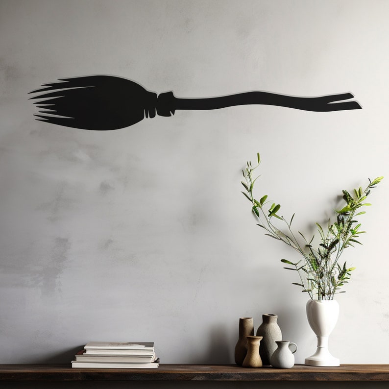 Sweeping Broom Wall, Wall Decor, Metal Wall art