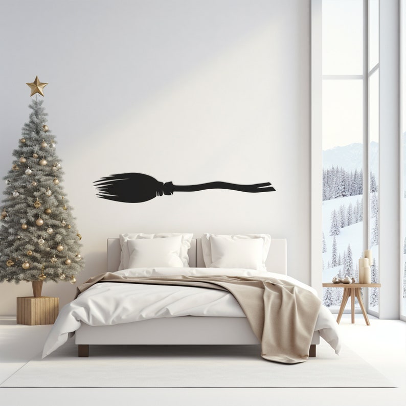 Sweeping Broom Metal Wall Art, Modern Kitchen Decor