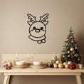 Load image into Gallery viewer, Christmas Reindeer Metal Wall Art for Nurseries, Festive Home Decoration
