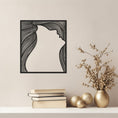 Load image into Gallery viewer, Chic Woman Silhouette Metal Wall Art, Elegant Female Figure Home Decor
