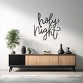 Load image into Gallery viewer, Holy Night Printed Metal Wall Decor, Christmas Themed Artwork
