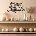 Load image into Gallery viewer, Merry Christmas Printed Metal Wall Art,Festive Holiday Themed Decor
