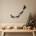 Load image into Gallery viewer, Unique Santa Printed Design, Christmas Themed Metal Wall Decor
