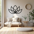 Load image into Gallery viewer, Lotus Flower Printed Wall, Wall Decor, Metal Wall art
