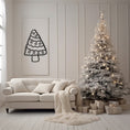 Load image into Gallery viewer, Christmas Tree Metal Wall Art for Living Room, Entryway - Festive Wall Hanging
