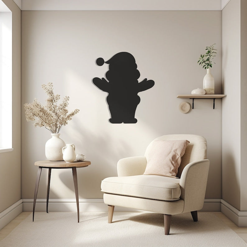 Christmas Metal Wall Art, Snowman Design