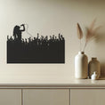 Load image into Gallery viewer, Concert Scene Metal Wall Art, Urban Musical Decor
