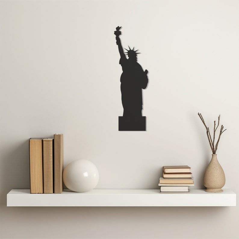 Liberty Silhouette Wall, Wall Decor, Metal Wall art