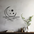 Load image into Gallery viewer, Star Pattern Metal Wall Art, Unique Moon Design Wall Decor
