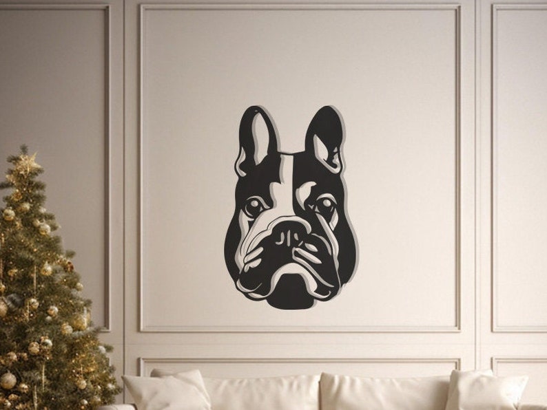 French Bulldog Wall, Wall Decor, Metal Wall art