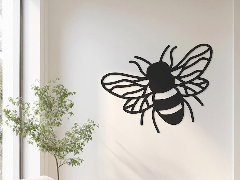 Large Bee Wall, Wall Decor, Metal Wall art