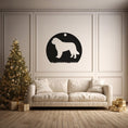 Load image into Gallery viewer, Silhouette Dog Metal Wall Art for Cabin Decor, Rustic Spaces - Outdoor Adventure Theme
