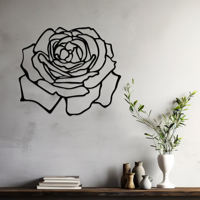 Chic Rose Design, Metal Wall Art