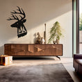 Load image into Gallery viewer, Majestic Stag Silhouette Wall Art, Rustic Metal Decor for Home
