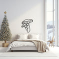 Load image into Gallery viewer, Unique Mushroom Metal Wall Art, Enchanting Fungi Sculpture for Kitchen Decor
