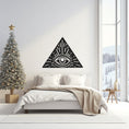 Load image into Gallery viewer, All-Seeing Eye Metal Wall Art, Illuminati Triangle Symbol
