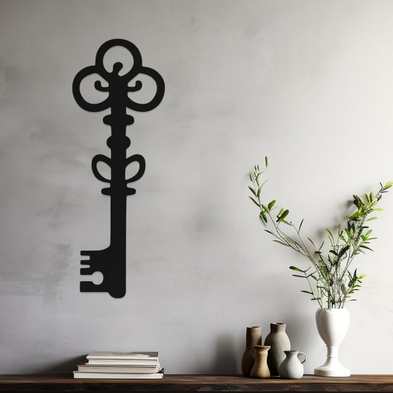 Modern Key Design Wall, Wall Decor, Metal Wall art