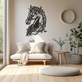 Load image into Gallery viewer, Rustic Horse Wall Art, Metal Equine Decor
