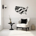 Load image into Gallery viewer, Flame-Inspired Metal Wall Art, Patriotic America Love Theme
