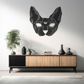 Load image into Gallery viewer, Sphinx Inspired Metal Wall Art, Elegant Cat Silhouette Home Decor
