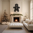 Load image into Gallery viewer, Modern Metal Wall Art, Gingerbread-Inspired Design
