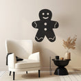 Load image into Gallery viewer, Modern Metal Wall Art, Gingerbread-Inspired Design
