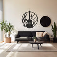 Load image into Gallery viewer, Handcrafted Metal Wall Art, Guitar Design
