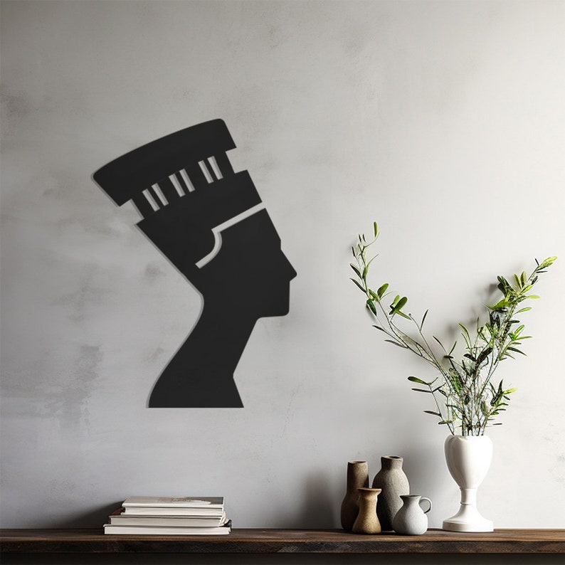 Metal Wall Art, Modern Women Silhouette