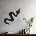 Load image into Gallery viewer, Sculpted Serpent Decor Wall, Wall Decor, Metal Wall art
