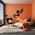 Load image into Gallery viewer, Modern Metal Wall Art, Sculpted Snake Decor
