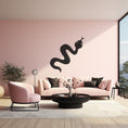 Load image into Gallery viewer, Modern Metal Wall Art, Sculpted Snake Decor
