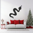 Load image into Gallery viewer, Modern Metal Wall Art, Sculpted Snake Decor
