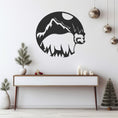 Load image into Gallery viewer, Rustic Bear Pattern Wall Art, Durable Metal Decor
