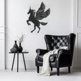 Load image into Gallery viewer, Magical Unicorn Wall Art, Mid Flight Design Metal Decor
